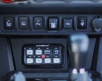 Toyota Tacoma 2016-2023 3.ª generación Auxbeam 8-Gang Switch Consola inferior Montaje Cubby RA60 BC60 Ajuste directo no XL