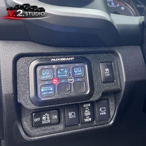 3rd Gen Toyota Tacoma Auxbeam Switch Panel Mount | 6 Gang, 2016-2023 Toyota