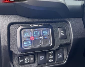 3rd Gen Toyota Tacoma Auxbeam Switch Panel Mount | 6 Gang, 2016-2023 Toyota