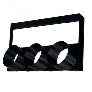 Panel de radio Mazda RX-7 FC S4 / Soporte para tres indicadores de 52 mm / Montaje DIN simple