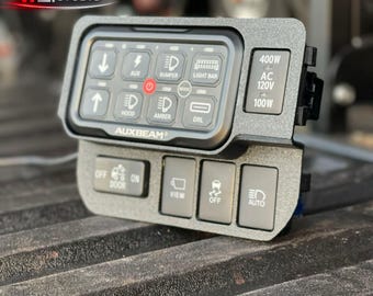 Tacoma 3rd Gen Auxbeam Switch Panel Mount | 6/8 Gang, 2016-2023 Toyota