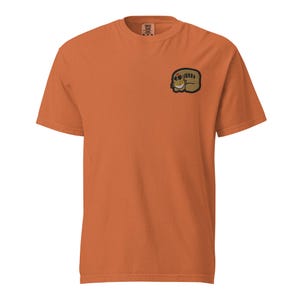 Embroidered Cat Bus Unisex Heavyweight T-shirt