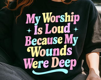 My Worship Is Loud PNG: Christian Sublimation Design (Digital Download)