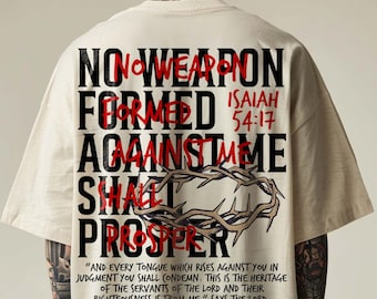 Christian SVG: No Weapon Formed Against Me Png, Bible Verse Shirt (Digital Download)