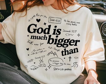 Christian Png, God Is Bigger Png, Isaiah 41:10 Png, Faith Over Fear Png, Faith Png, Jesus Png, Religious Png, Trending Png, Dtf Digital