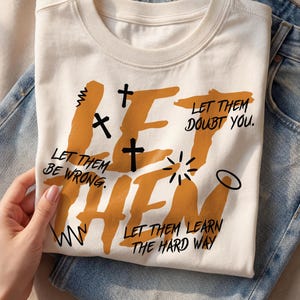 Let Them SVG: motiverend christelijk shirtontwerp (digitale download)