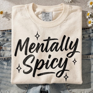 Geestelijk pittig SVG: grappig shirtontwerp voor geestelijke gezondheid, trendy sarcastische png (digitale download)