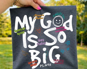 My God Is So Big Svg: Bible Verse Shirt, Christian Png Design (Digital Download)