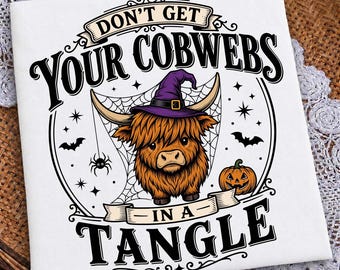 Halloween Png, Highland Cow Png, Witch Hat Png, Funny Halloween Png, Western Png, Fall Png, Witchy Home Decor, Trending Png, Dtf Digital