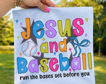 Jesus & Baseball SVG: Bible Verse Mom Life Shirt, Christian Png (Instant Download)