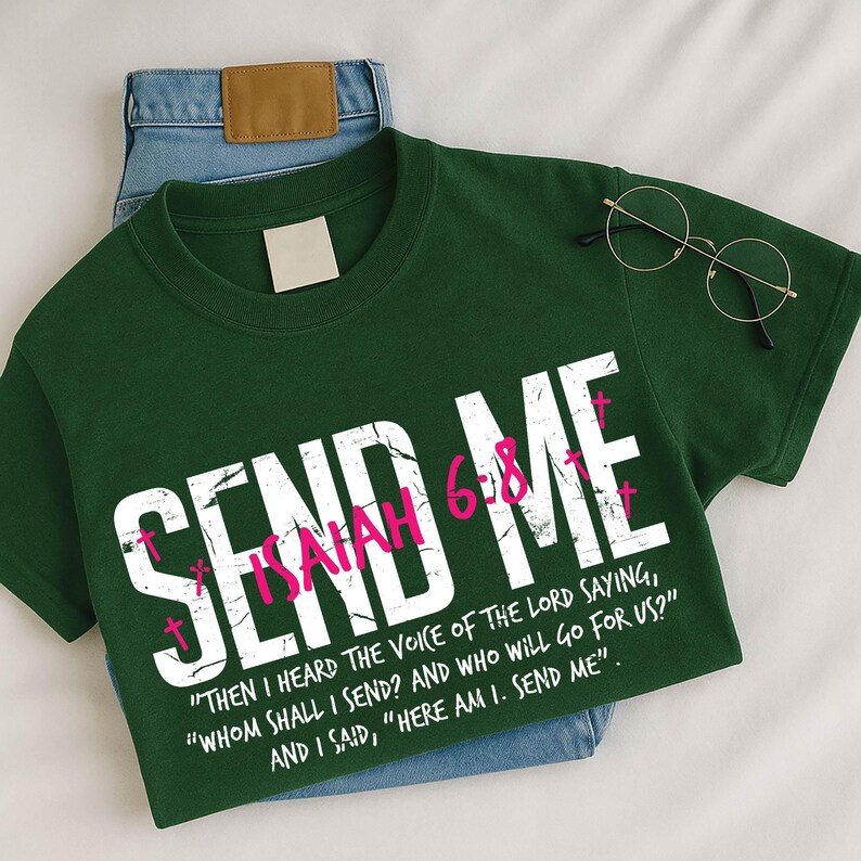Send Me Christian SVG: Bible Verse Design (digital Download) - Etsy