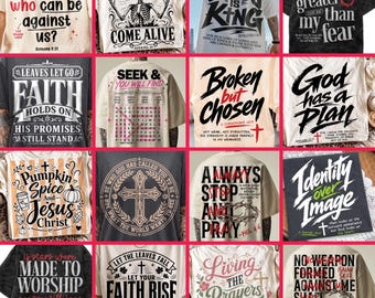 20 Christian Png Bundle, Trendy Christian Png Bundle, Scripture Png, Jesus Png, Faith Png, Religious Png, Trending Png, Dtf Digital