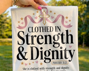 Christian Png, Proverbs 31:25 Png, Inspirational Png, Breast Cancer Png, Faith Png, Religious Png, Jesus Png, Trending Png, Dtf Digital
