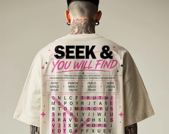 Christian PNG, Seek And You Will Find SVG, Matthew 7:7 PNG, Faith Png, Christian Streetwear Png, Bible Verse Png, Trending Png, Jesus Png
