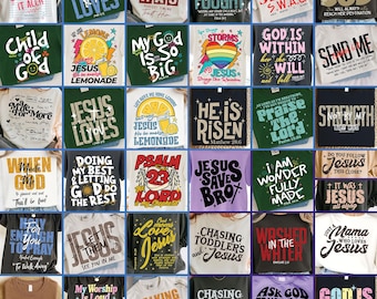 Christian SVG Bundle: Bible Verse Shirt, Christian Png Design, Religious Art (Digtial Download)
