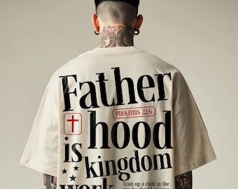 Christliches PNG, Vaterschaft ist Königreichsarbeit SVG, Sprüche 22: 6 PNG, Glaubensbasierte Png, Christliche Streetwear Png, Vatertag Png, Trending Png