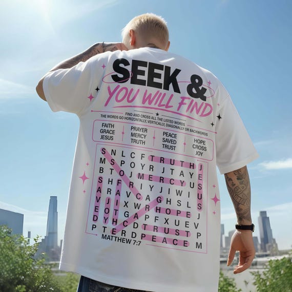 Christian PNG, Seek And You Will Find SVG, Matthew 7:7 PNG, Faith Png, Christian Streetwear Png, Bible Verse Png, Trending Png, Jesus Png
