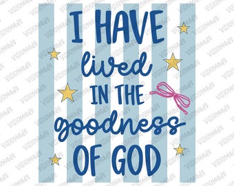 Goodness of God PNG, Christian PNG, Faith Svg, Preppy Bow Png, Coquette Christian Png, Striped Png, Trending Png, Viral Png, Boutique Png