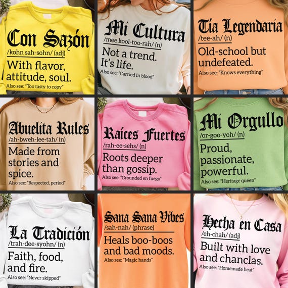 Latina SVG Bundle: Hispanic Heritage PNG Clipart (Digital Download)