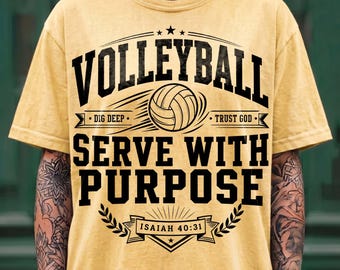 Volleyball Png, Christian Png, Serve With Purpose Png, Isaiah 40 31 Png, Faith Png, Jesus Png, Religious Png, Trending Png, Dtf Digital