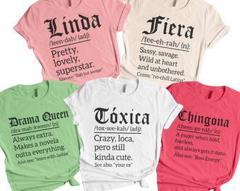 Latina Definition SVG Bundle, Funny Spanish Quotes (Digital Download)