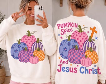 Christian PNG, Pumpkin Spice And Jesus Christ Png, Fall Pumpkin Png, Cross Png, Religious Png, Faith Png, Jesus Png, Trending, Dtf Digital