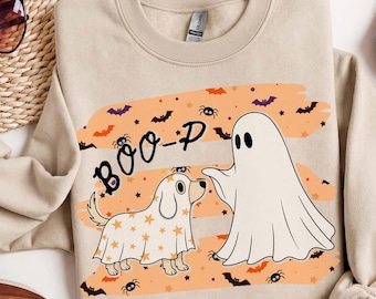 Boo-P Ghost Dog Png, Cute Halloween Dog Png, Cute Ghost Shirt Png, Spooky Dog Mom, Ghost Puppy Png, Retro Halloween Png, DTF Digital, Trendy