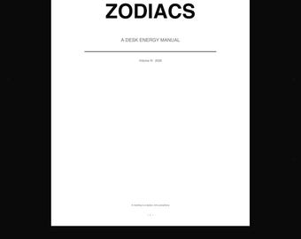 Twelve Zodiacs Desk Manual | Minimalist Astrology Reading (Digital Download)