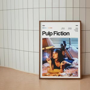 Pulp Fiction Movie Poster: Vintage Home Theater Decor