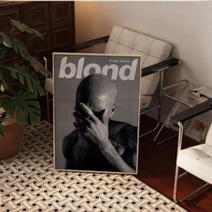 Póster de Frank Ocean Blond, impresiones del álbum, artistas de música pop, lienzo para sala de estar, decoración del hogar, póster, regalos para fans (sin marco)