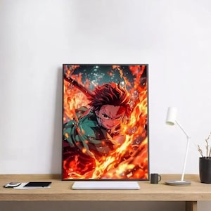 Demon Slayer Tanjiro Kamado Poster Wand Kunst Dekor Drucken