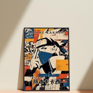 Kakashi Poster Naruto Anime Manga Poster Print Wall Art