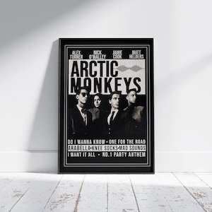 Vintage Arctic Monkeys Poster Rock Band Music Cover Series Art Posters Canvas Painting Wall Prints Pictures for Living Room Home Decor