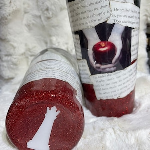 Twilight inspired Tumbler cup with book pages