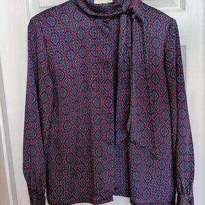 Vintage 80s Country Sophisticates by Pendleton Top Paisley Print Women's 10 M/L