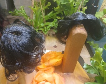 Gaura Nitai  or Krishna Balaram . Soft Wave, 6 1/2 -7 inches head circumference, 3 1/2 inches long #48