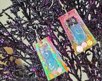 Lisa Frank inspired earrings