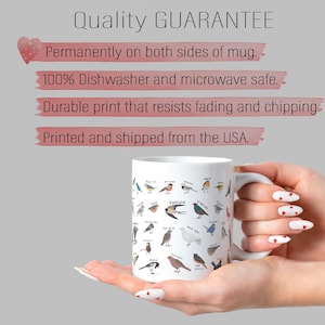 Bird Mug, Bird Watcher Gift,Birdwatching Mug, Coffee Mug, Bird Lover Gift,Nature Lover Gift, Bird Art, Bird Gifts, Gift for Him, Ceramic Mug bild 10