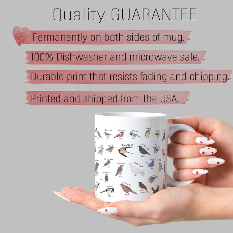 Bird Mug, Bird Watcher Gift,Birdwatching Mug, Coffee Mug, Bird Lover Gift,Nature Lover Gift, Bird Art, Bird Gifts, Gift for Him, Ceramic Mug bild 10