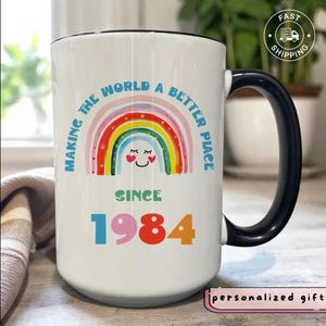 Custom Birthday Mug, 50th Birthday Mug, Custom Coffee Mug, 50th Birthday Gift for Women, Personalized Birthday Gift, Birthday Coffee Mug