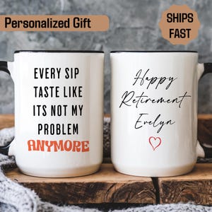 Personalized Retirement Mug, Custom Retirement Gift, Retirement Gift,  Retirement Mug, Coffee Mug, Retirement Gifts for Women, Retirement