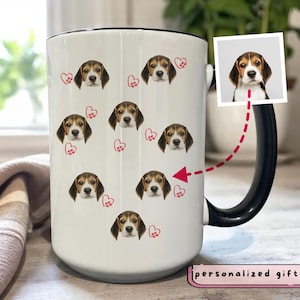 Custom Dog Face Mug, Personalized Pet Mug, Dog Mom Gift, Custom Dog Mug, Gift For Dog Lover, Face Mug, Dog Remembrance Gift, Pet Face Mug