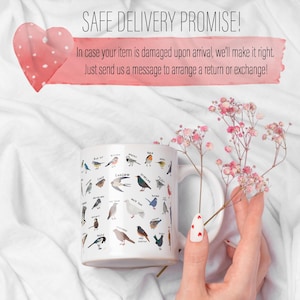 Bird Mug, Bird Watcher Gift,Birdwatching Mug, Coffee Mug, Bird Lover Gift,Nature Lover Gift, Bird Art, Bird Gifts, Gift for Him, Ceramic Mug bild 9