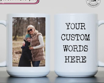 Custom Photo Mug, Photo Mug, Custom Picture And Text Mug, Personalized Photo Mug, Photo Mug Gift, Picture Mug, Custom Coffee Mug, Custom Mug