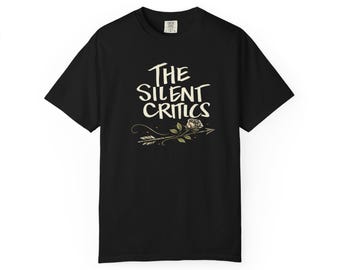 Camiseta de The Silent Critics / Camiseta con el logotipo de escritura manuscrita