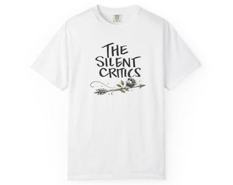 Camiseta de Los Críticos Silenciosos / Tipografía de Rama Floral