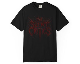 The Silent Critics - Camiseta unisex de banda de metal rojo, estilo grunge, estilo concierto de rock, estilo vintage