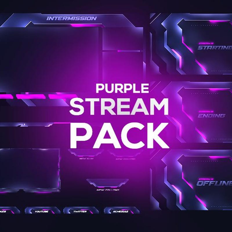 Purple Twitch Overlay