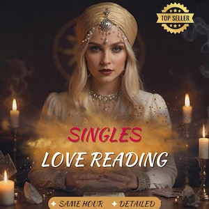 Same Hour Detailed Love Reading for Singles, Psychic Love Reading, Relationship Reading, Soulmate Reading, Medium Reading, Psychic Reading