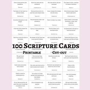 Bible Scripture Memory Cards Printable • Christian Digital Download • Scripture Flashcards • Bible Verse Cards • Scripture Study Tools